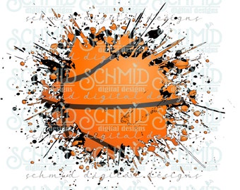 splatter basketball TEAM PNG /basketball mascot PNG / mascot design/ mascot png / mascot clipart/ basketball team design /
