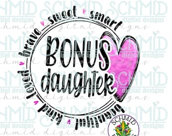 definição de filha bônus brilhante, filha bônus svg/ filha bônus png/ download digital