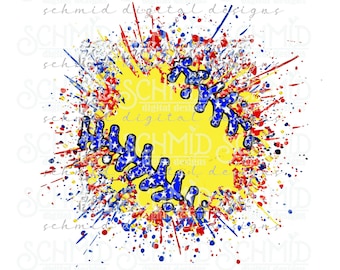 patriotic, splatter softball png /softball png/ softball background png/ softball background/ digital download