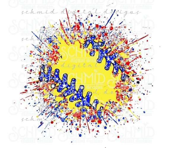 patriotic, splatter softball png /softball png/ softball background png/ softball background/ digital download