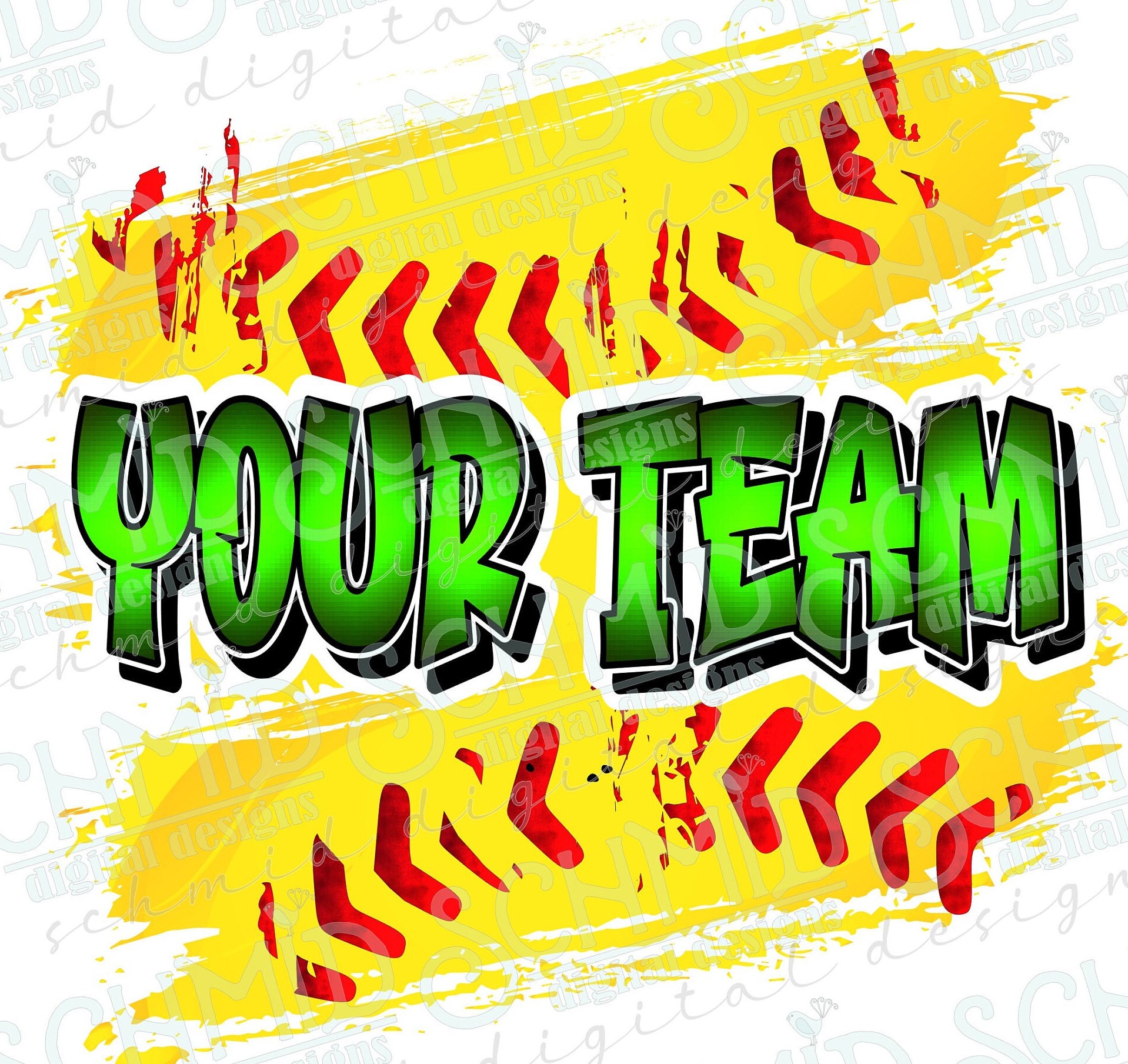 Personalized Softball TEAM PNG Softball Mascot PNG Mascot Etsy