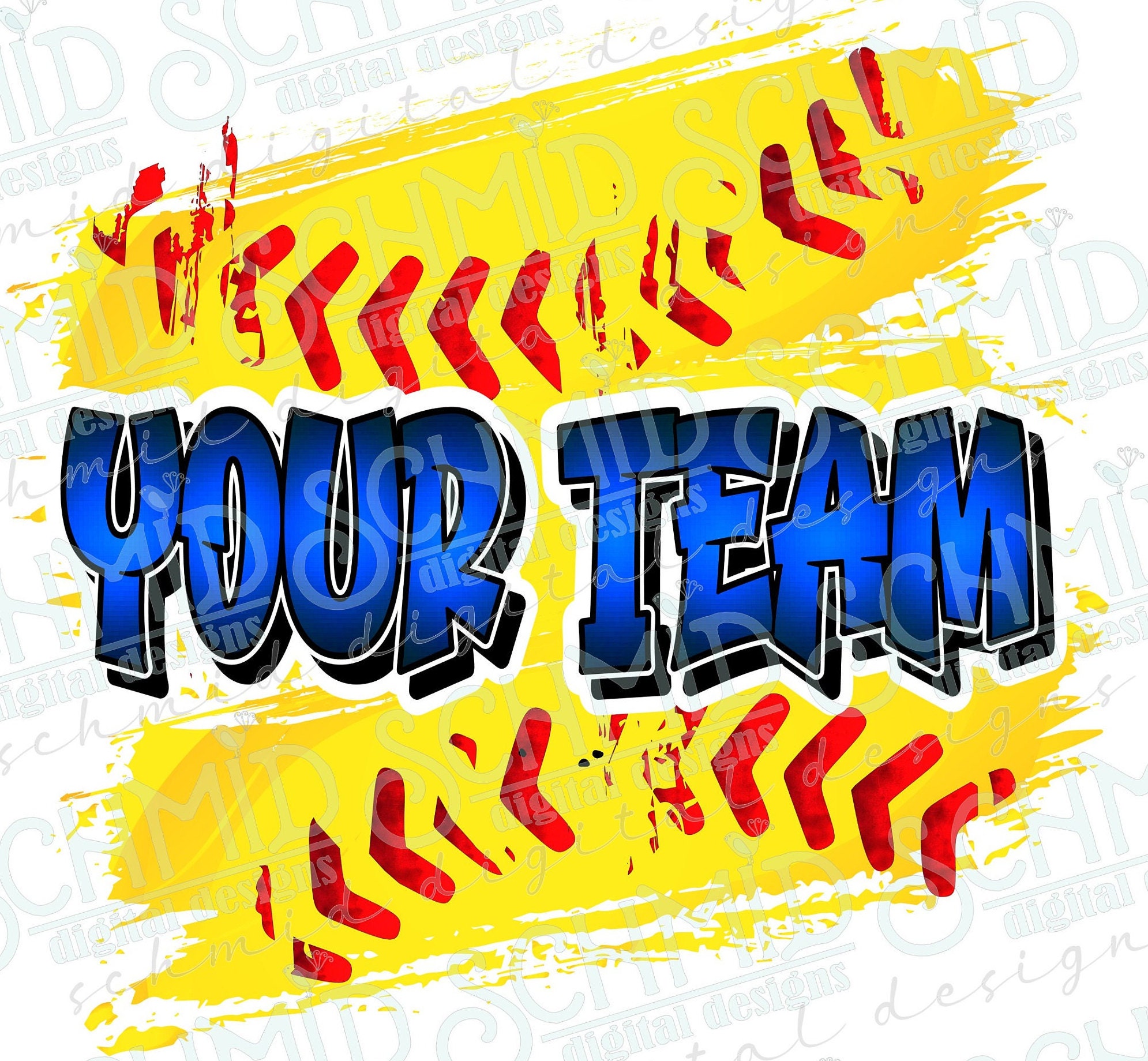 Personalized Softball TEAM PNG Softball Mascot PNG Mascot Etsy
