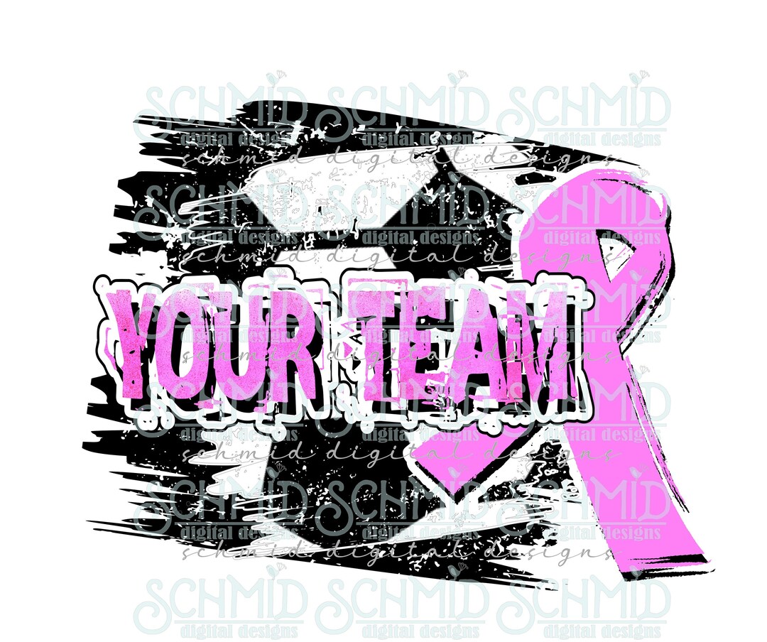 Personalized Breast Cancer Soccer Team PNG Pink Out Soccer - Etsy