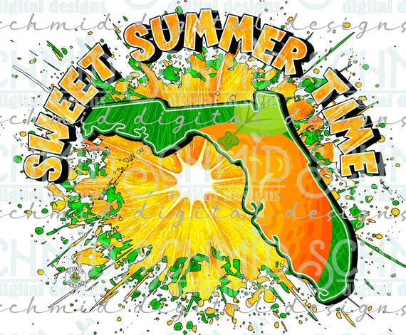 FLORIDA Sweet Summer Time Png Florida Digital Download 