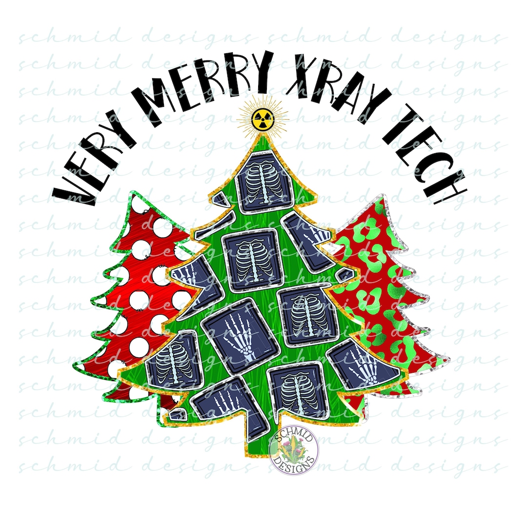 Very Merry Xray Tech Christmas PNG / DIGITAL (Instant Download) Etsy
