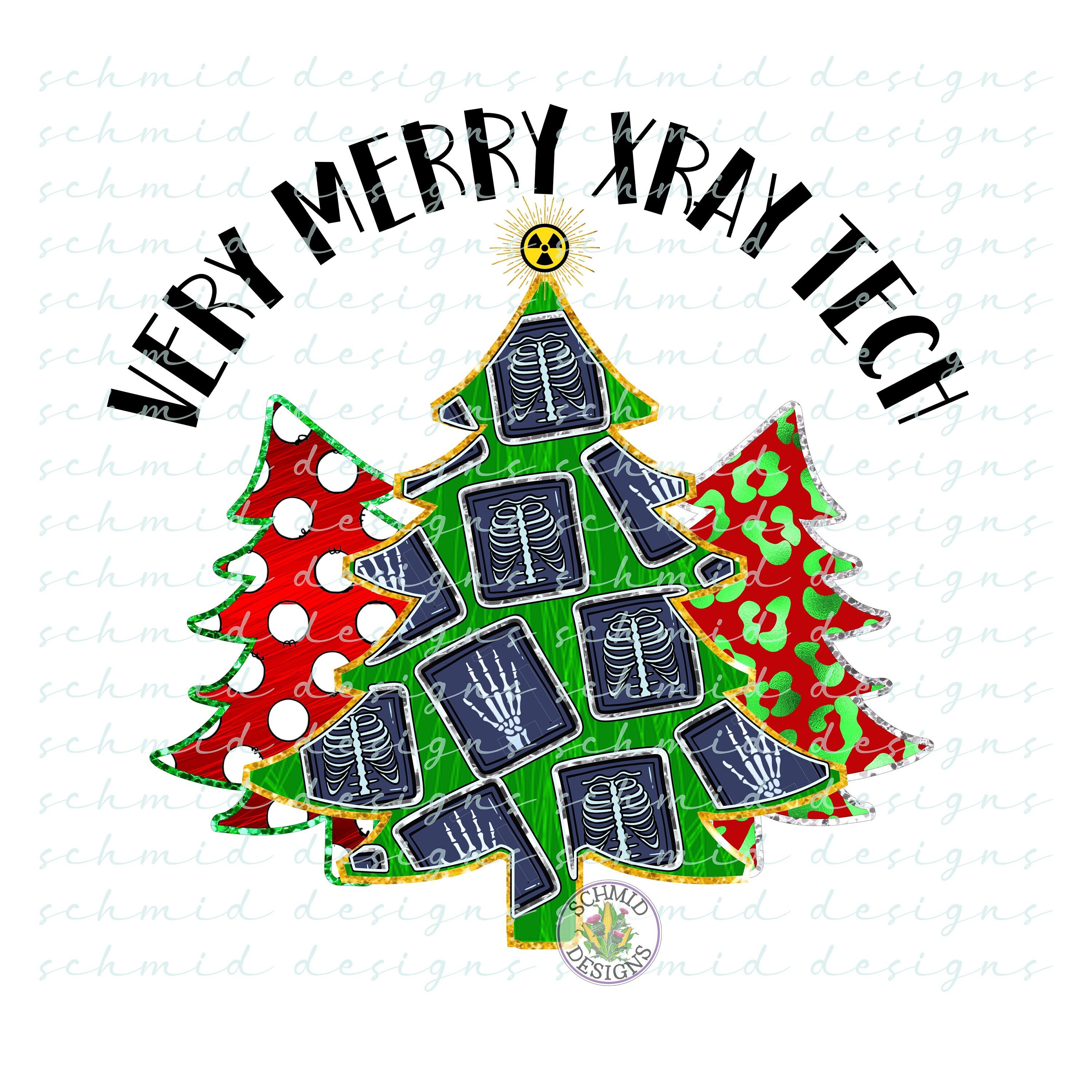 Very Merry Xray Tech Christmas PNG / DIGITAL (Instant Download) Etsy