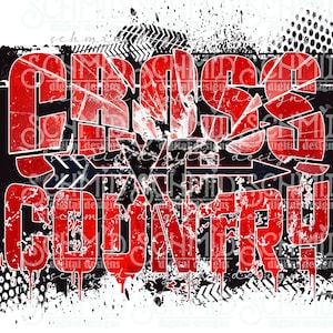 red, shattered cross country PNG, cross country design, cross country team design, cross county team shirt png, cross country shirt design