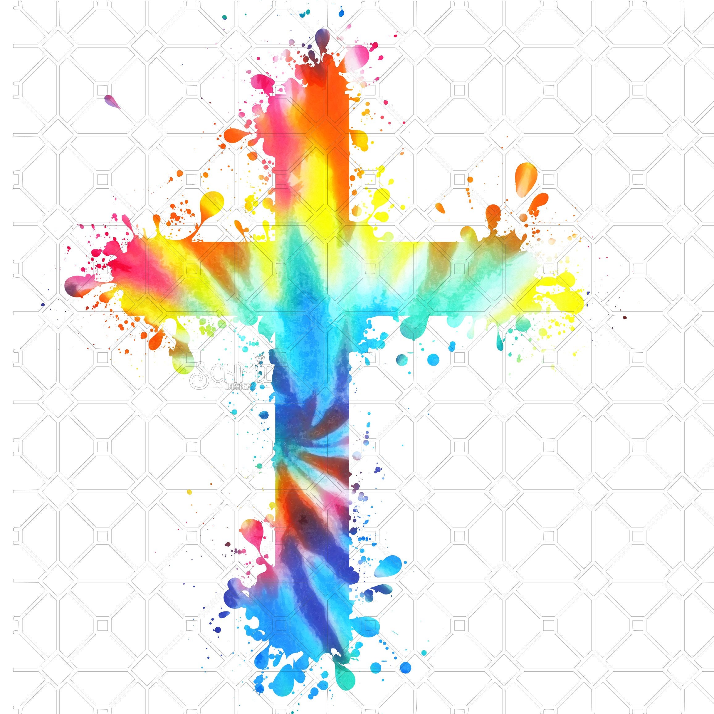 Download Cross Svg Tie Dye Splatter Cross Svg Splatter Cross Svg Christian Cross Svg Cross Design Tie