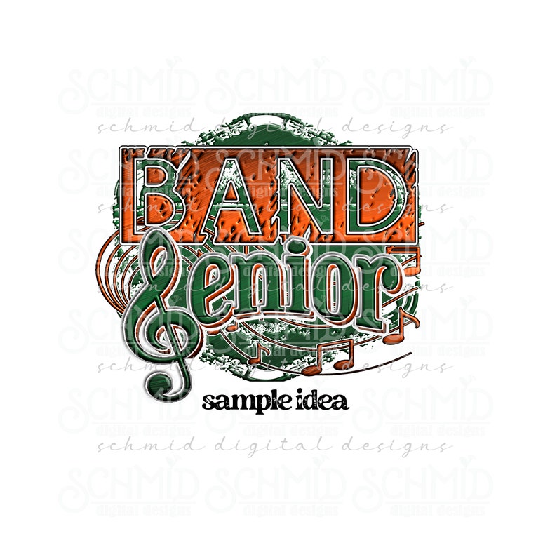 Personalized Senior Band PNG , High School Band Design, Marching Band ...