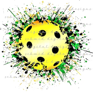 PICKLEBALL, SPLATTER PICKLEBALl png /PICKLEBALl background png / PICKLEBALl clipart / PICKLEBALl png / PICKLEBALl file /
