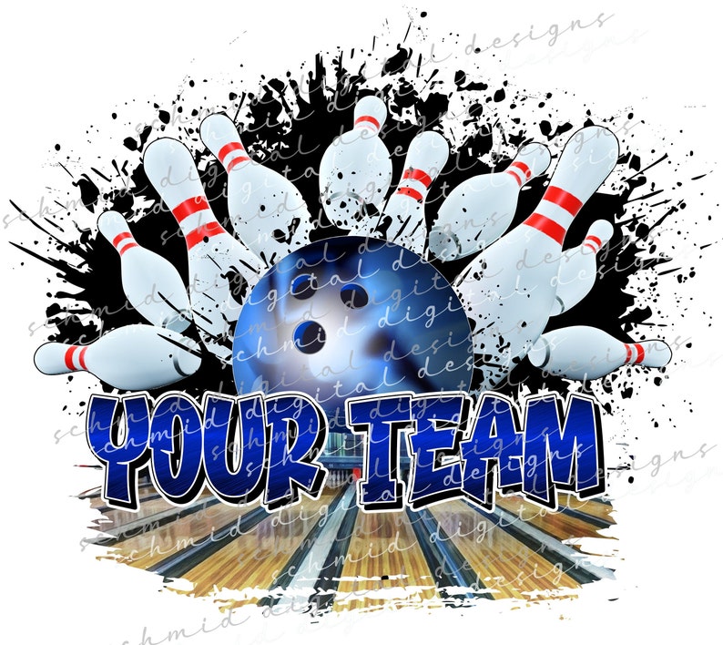 MADE TO ORDER bowling png, bowling design, bowling team png, bowling team name, bowling sublimation png, custom bowling design image 3