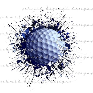 GOLF, blue splatter GOLf png / GOLf png/ GOLF background png/ GOLf background/ digital download image 1