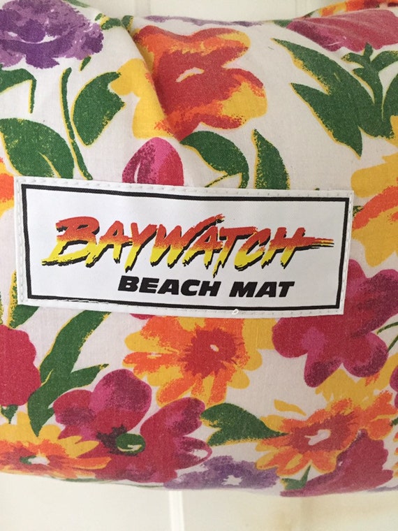 Vintage Baywatch towel beach bag with pillow - image 9