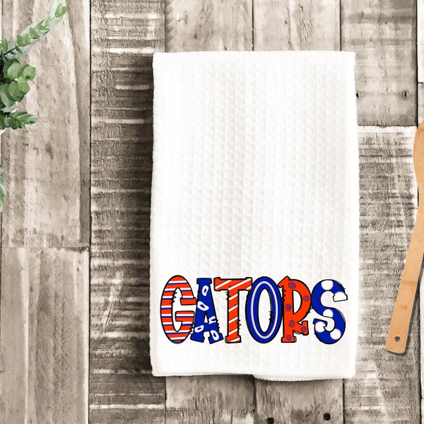 GATORS Blue and Orange Football towel