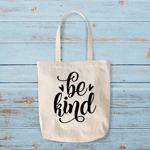 BE KIND canvas tote