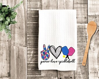 Personalized Pickleball Team Towel, Waffle Weave Microfiber