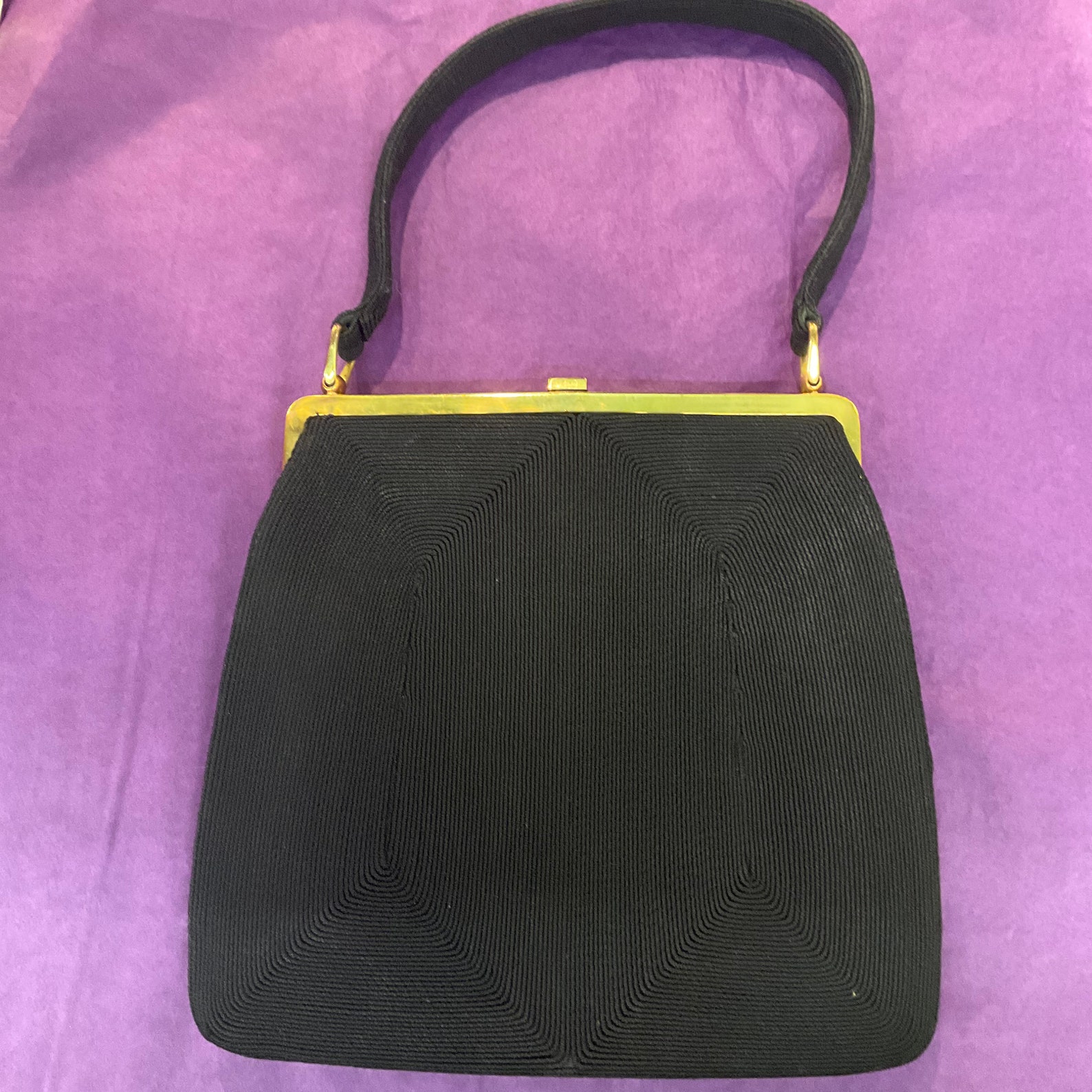 1940s Cordé Dark Navy Handbag