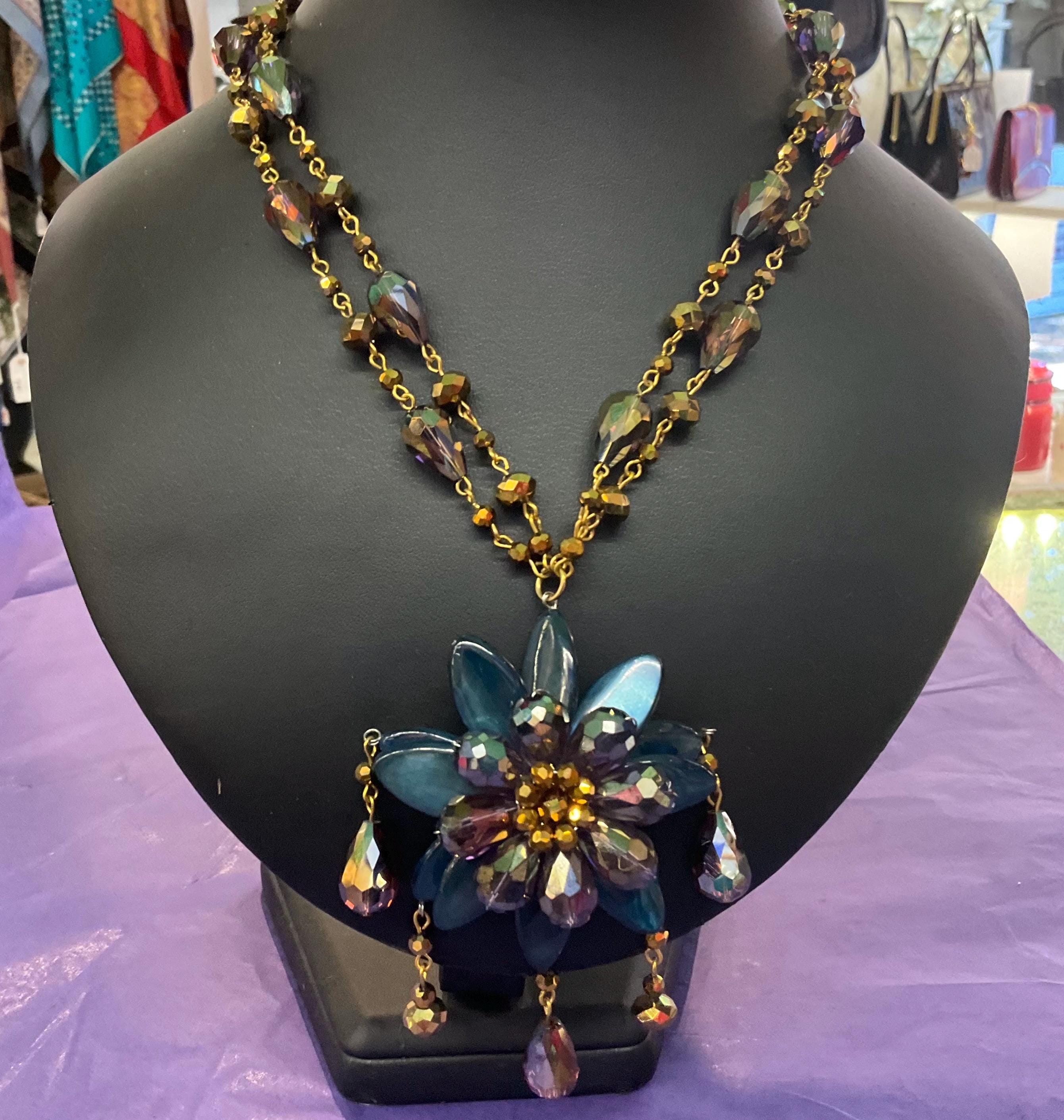 ヴィンテージ バトラー＆ウィルソン アゲート フローラル クリスタル