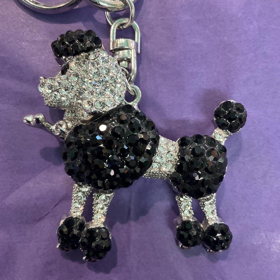 Vintage Butler and Wilson Rhinestone Poodle Keychain - Signed - Etsy
