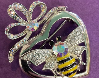 【予約】 Wilson and Butler Vintage Oversized Brooch Dragonfly Crystal 工芸品