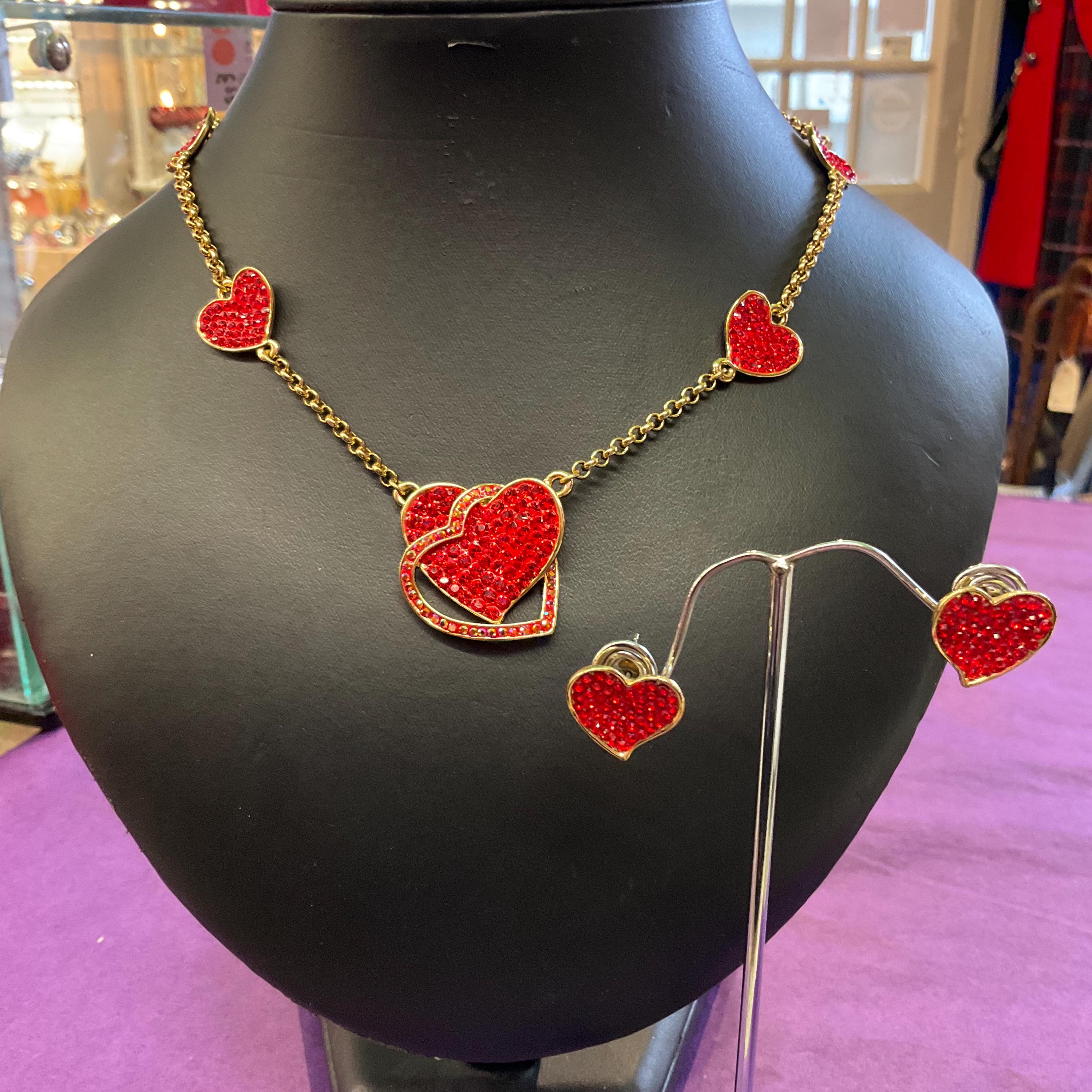 ヴィンテージ バトラー＆ウィルソン レッドクリスタル ハート