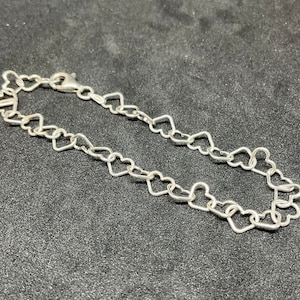 Vintage Silver Heart Bracelet