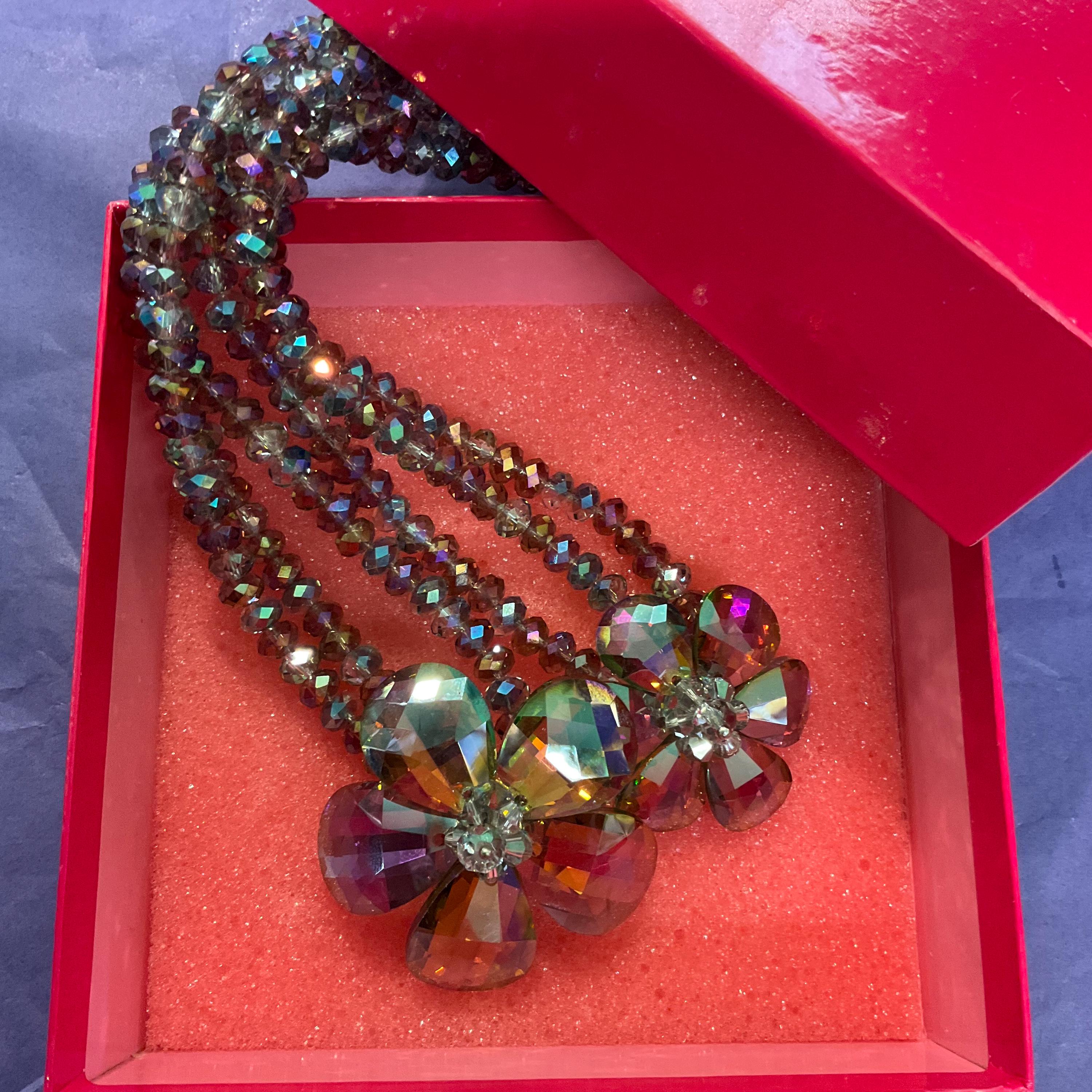 Vintage Butler and Wilson Art Deco Style Aurora Borealis