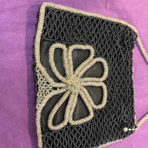 Handmade Czechoslovakian antique beaded handbag