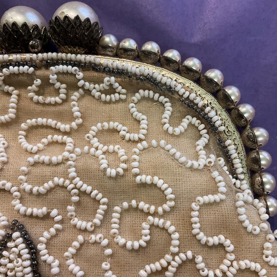Antique Beaded Silk Evening Bag: Edwardian Art Deco F… - Gem
