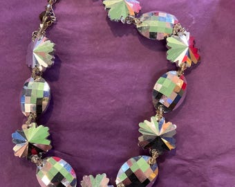 ヴィンテージ バトラー＆ウィルソン クリスタル ビーズネックレス