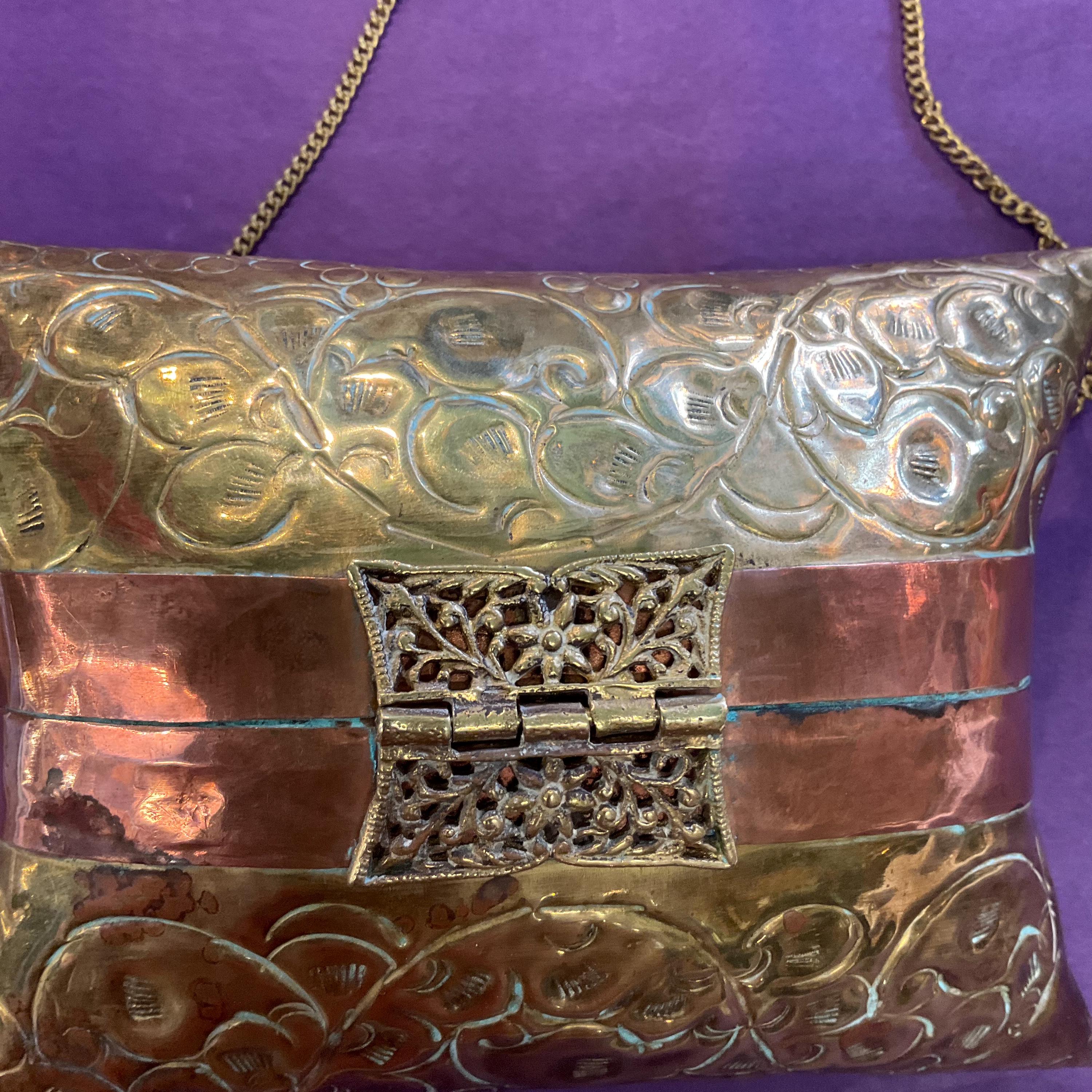 ハ*ん様 60s 〜 80s まとめ売り 10枚 vintage ビンテージ バ Vintage 1970s/80s Brass and Copper Metal Pillow Evening Bag