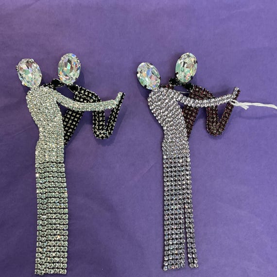 Vintage Butler and Wilson Art Deco Style Oversised Dancing Couple