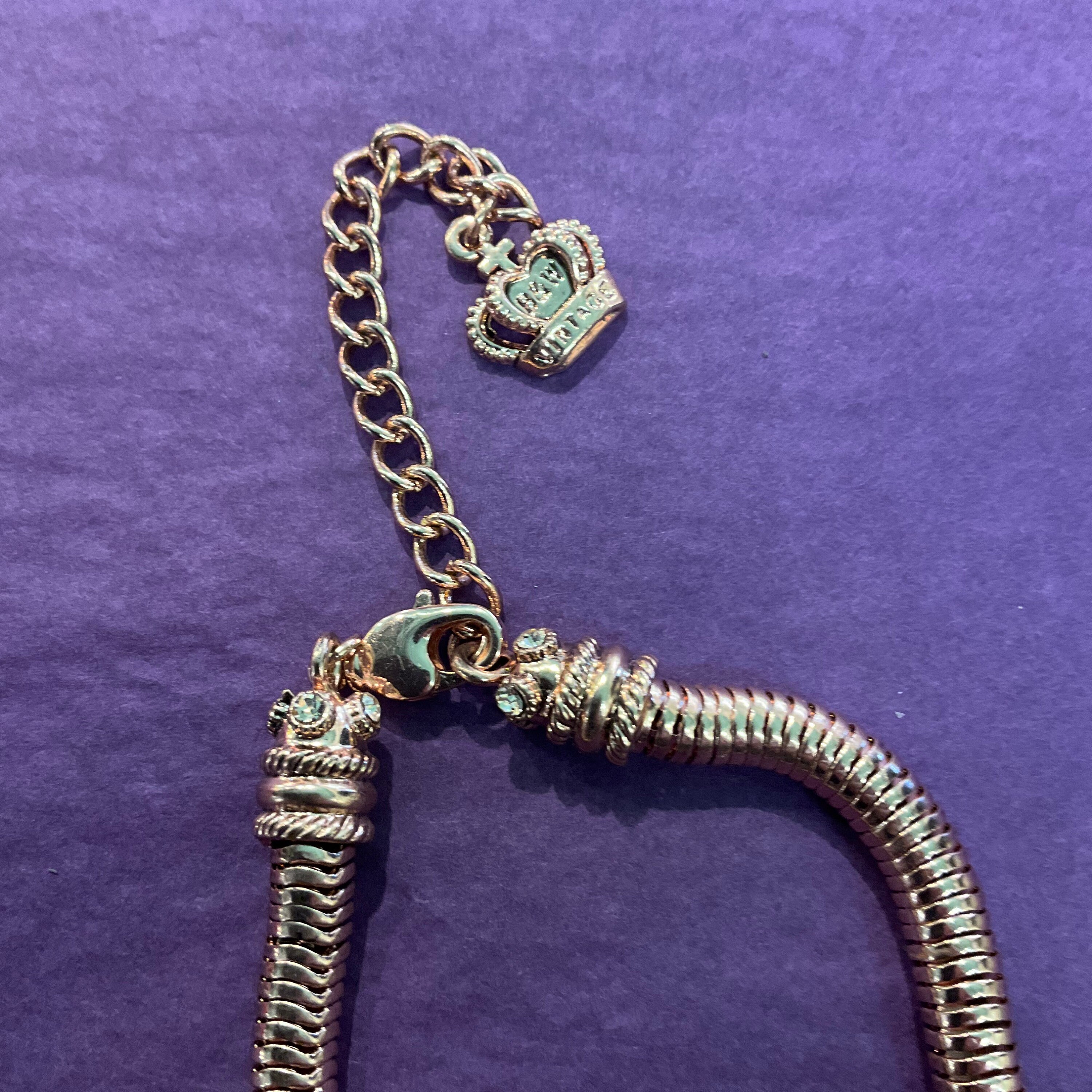 Butler And Wilson Halskette / Rosenkranz Mit Totenkopf Kristall