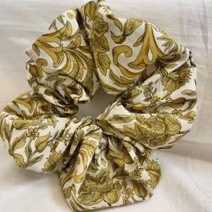 Liberty Print Hair Scrunchie, large cotton Scrunchie, handmade in Uk