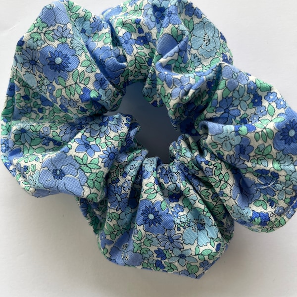 Liberty Print Cotton Hair Scrunchie, Large cotton scrunchie, made in the Uk