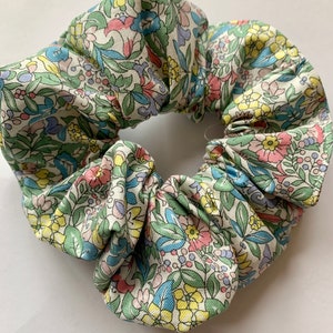 Liberty Print Hair Scrunchie, large cotton Scrunchie, handmade in Uk