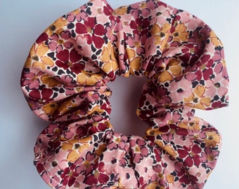 Liberty Print Cotton Hair Scrunchie, made in Uk