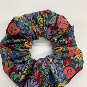 Liberty Print Cotton Hair Scrunchie, made in the Uk