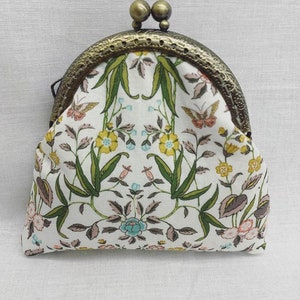 Bolsa com fecho de beijo estampado Liberty London, porta-moedas, porta-cartões, feita à mão no Reino Unido