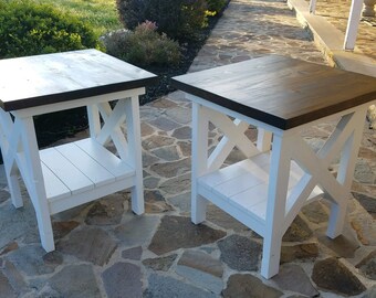 Beach End Table Etsy