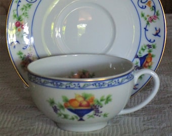 Vintage Haviland Renaissance Cup & Saucer, Charming Gift, MINT!