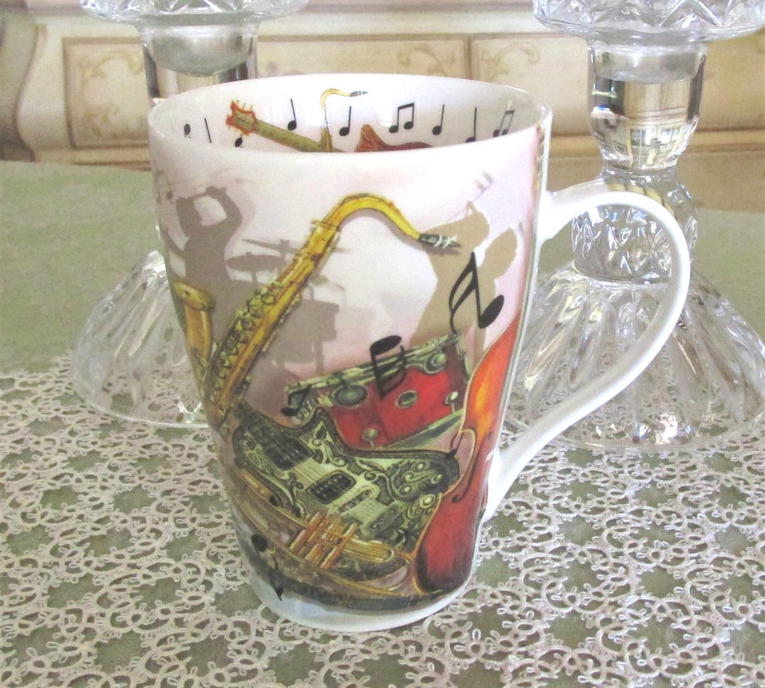 Cardew Mug Vintage Cardew Rock and Roll Music Mug, Oversized Bone China, Mint - Etsy