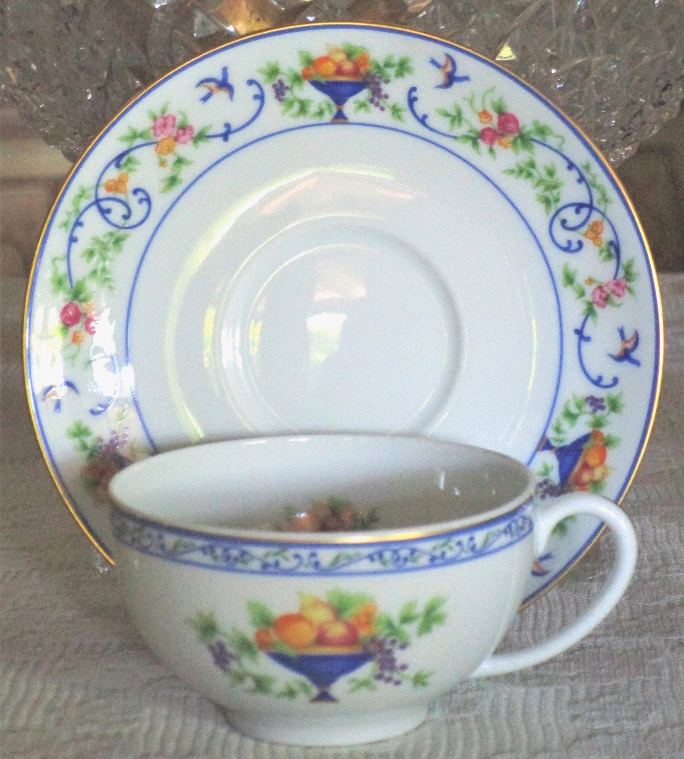 食器 HAVILAND Limoges renaissance Vintage Haviland Renaissance Cup & Saucer, Limoges France , Mint