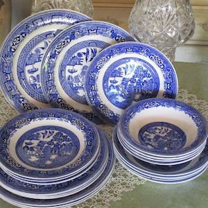 wood＆sons ウッド＆ソンズ ブルーウィロー WOOD & SONS ブルーウィロープレート ENGLAND - メルカリ