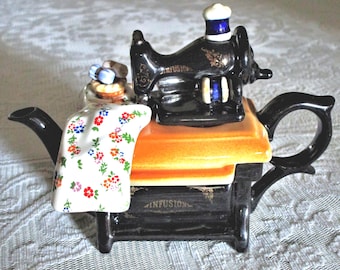 Vintage Cardew Mini "Infusion" Sewing Machine Teapot, Collectible Gift