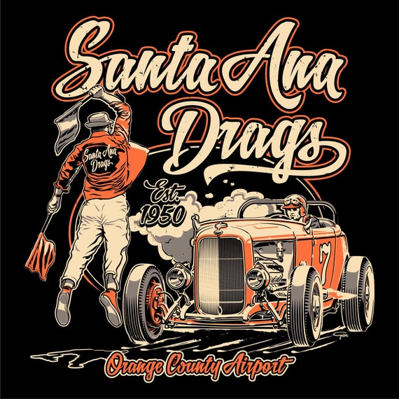 Santa Ana Drags Drag Strip T-shirt - image 3
