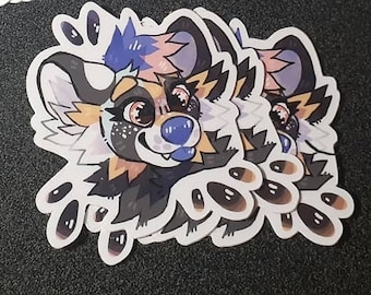 Red panda fursuit sticker x1 piece