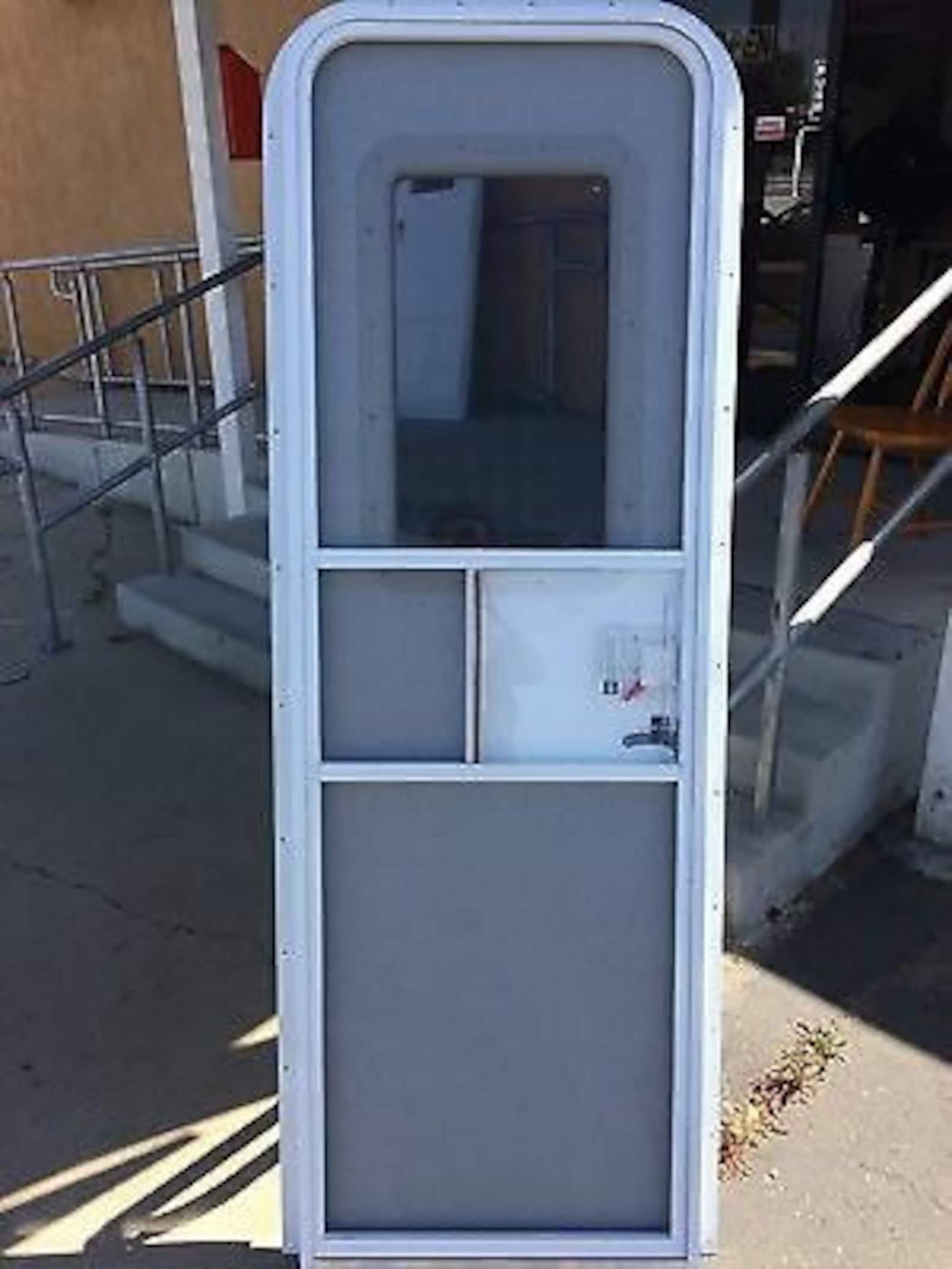 RV Travel Trailer 5th Wheel Entry Door with Built in Screen Etsy