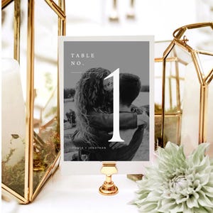 Wedding Table Numbers Template Photo Table Numbers Wedding Table Number Cards Digital Download Template Reception Table Numbers With Photo