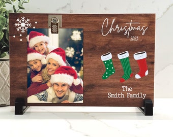 Christmas Personalized Picture Frame, Family Christmas Frame, Custom Christmas Gift, Christmas picture frame 2023